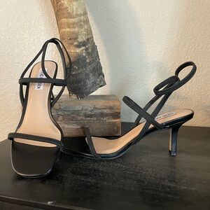 Elegant Black Strappy Heels